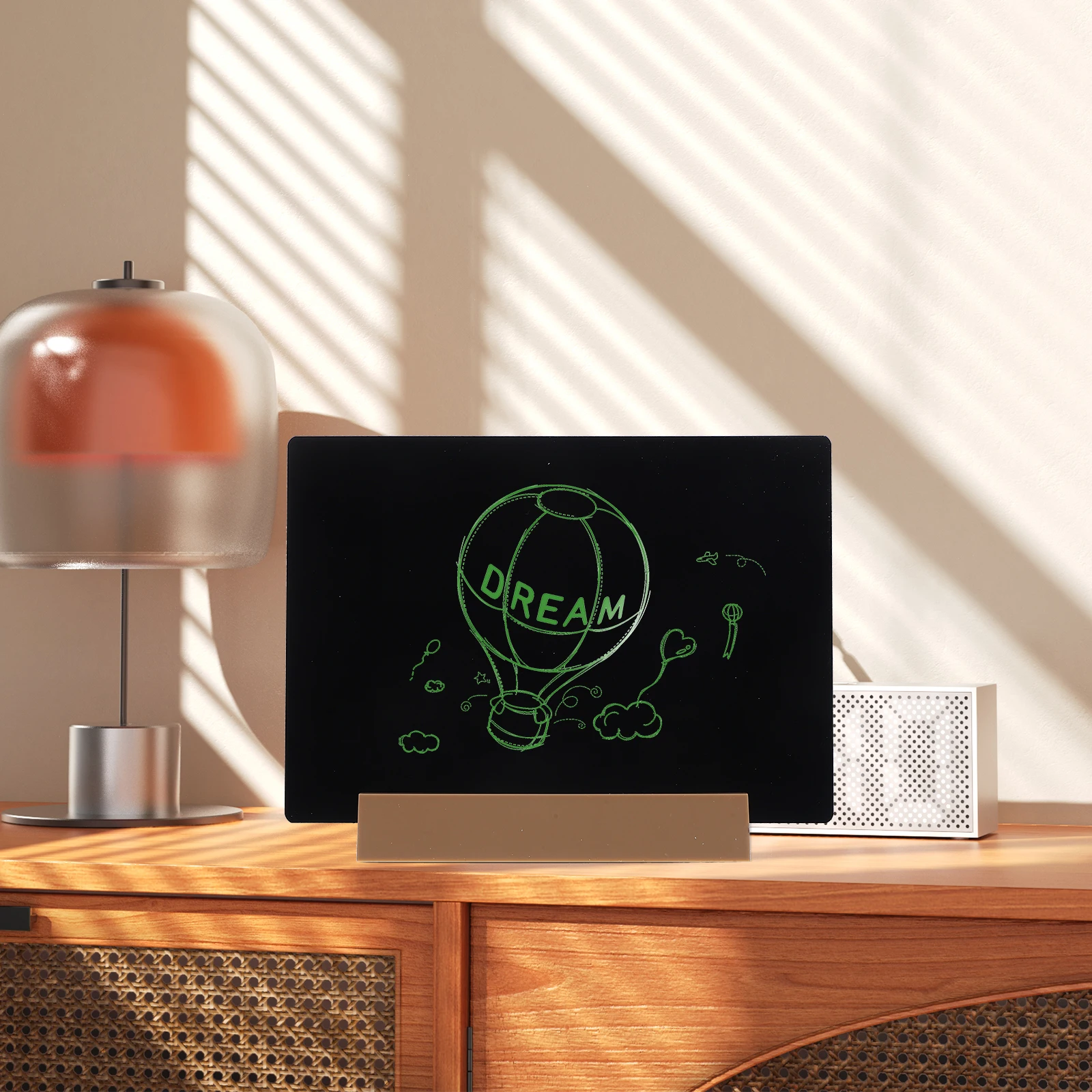 

Hand Drawn Blackboard A4 Size Erasable Chalk Sign Home Office Hotel Decor Table Display Message Board Small Blackboard