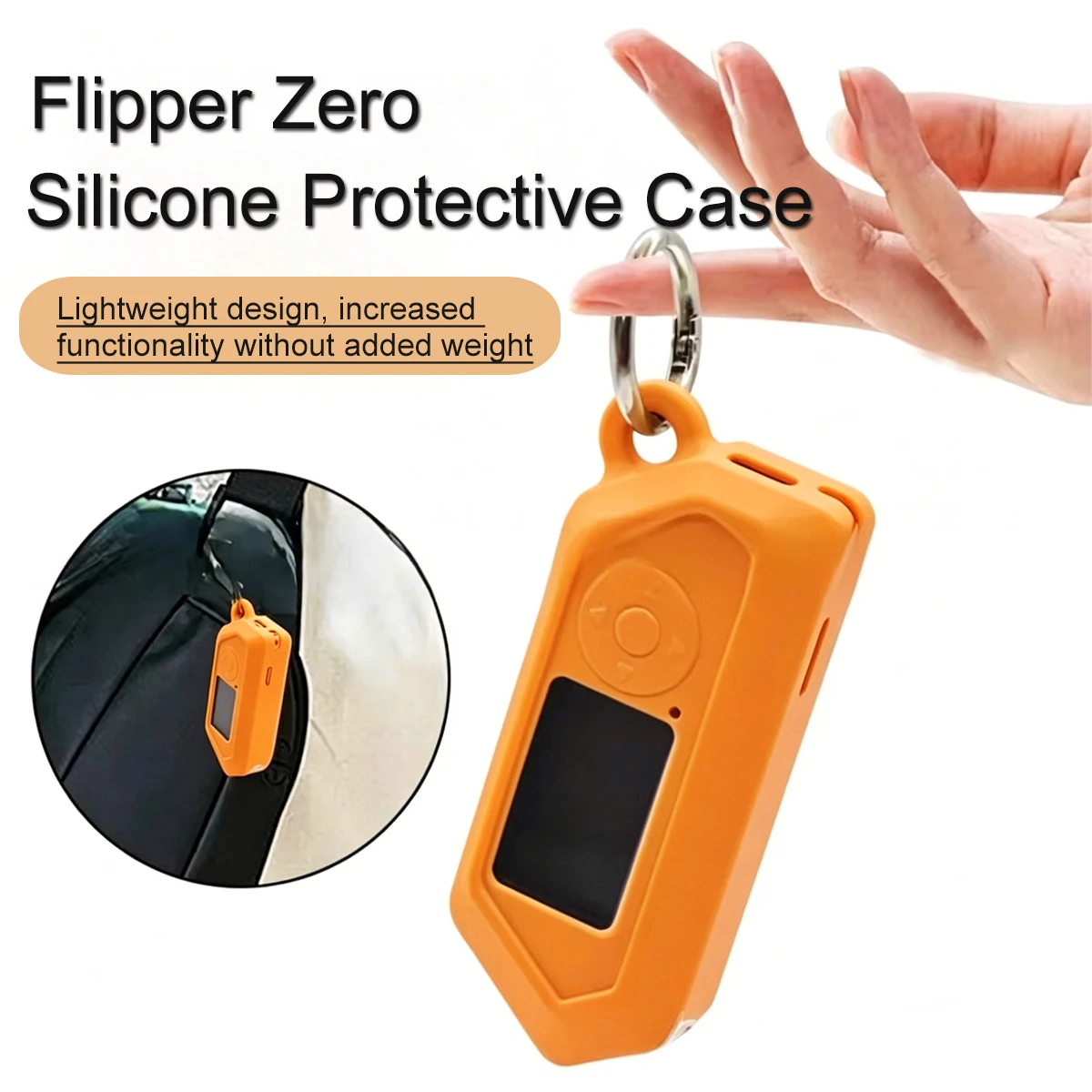 Applicable Flipper Zero Protective Case Electronic Pet Little Dolphin Silicone Half-Cover Protective Case