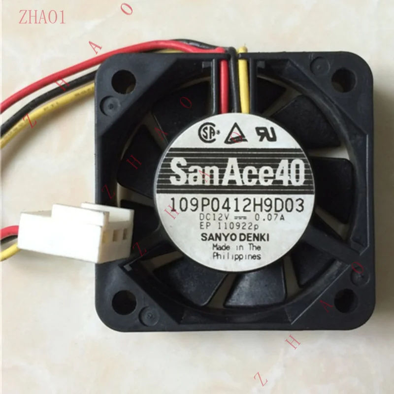 Z   1PCS for  San Ace 109P0412H9D03 40*40*10mm DC 12V 0.07A 3 Pin Chassis Cooling Fan