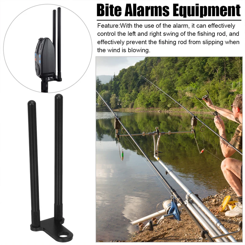 Windproof Carp Fishing Acces Aluminium Alloy Stick Carp Snag Bars Ears Black Bite Alarms Bar Fishing Tackle for Fishing Lovers