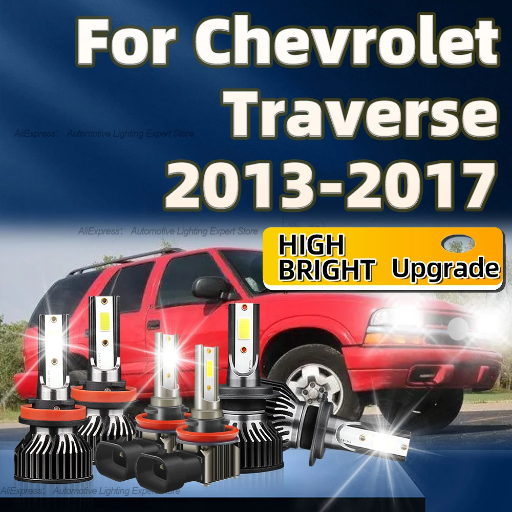 

2/6Pcs Car Light H7 H11 Super Bright LED Headlights Fog Lamp Kit 65000LM 6000K For Chevrolet Traverse 2013 2014 2015 2016 2017