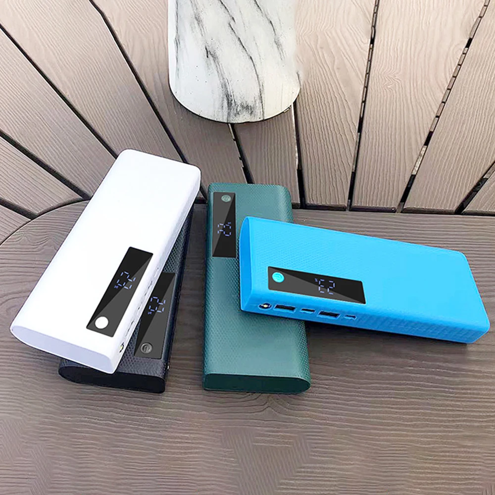 Nowy 5 gniazd 21700 DIY Power Bank 21700 Obudowa z zasilaniem akumulatorowym 5V/2.1A Dwuportowa obudowa z zasilaniem