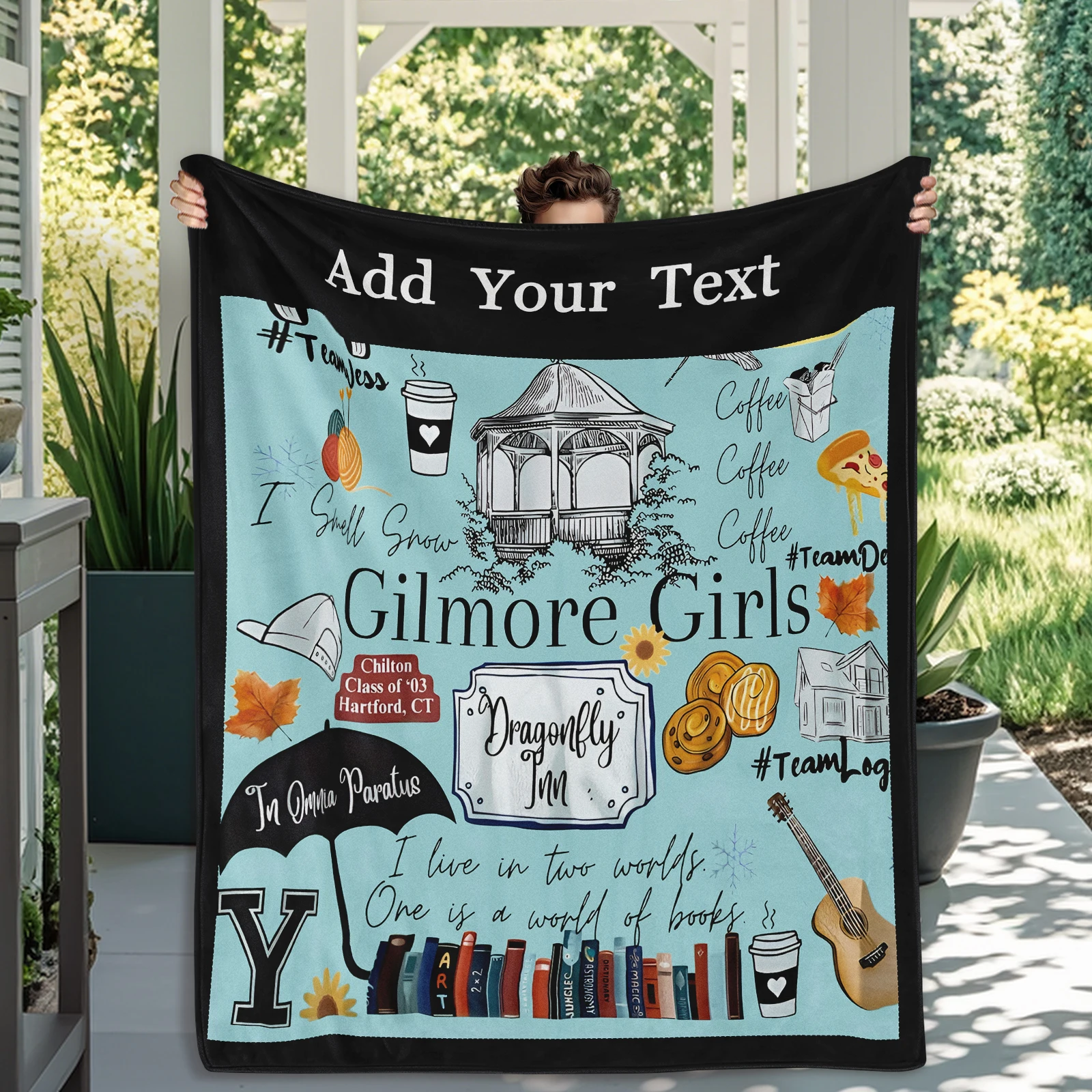 Gilmore Girls Customisable Blanket Artistic Blanket with Living Elements Unique Gift for Girls Home Decor Sofa Bedroom Available