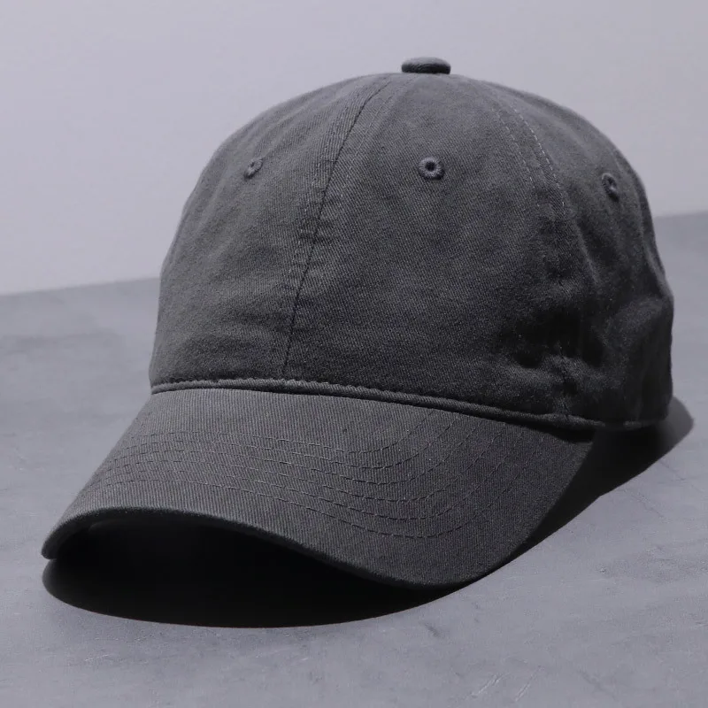 Unisex-Trucker-Mütze aus Baumwolle, solide, weiche, atmungsaktive Sonnenhüte, solide Baseballkappe für Herren, Sporthut, Snapback-Mütze, Golf – Detail 17