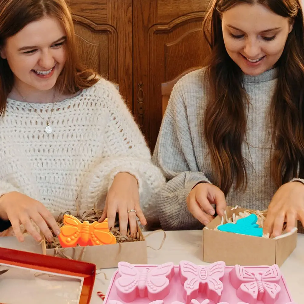 Butterfly Shaped Mousse Cake Mold Reusable Flexible Chocolate Dessert Mold Non-Stick 6 Options Baking Mould DIY Baking