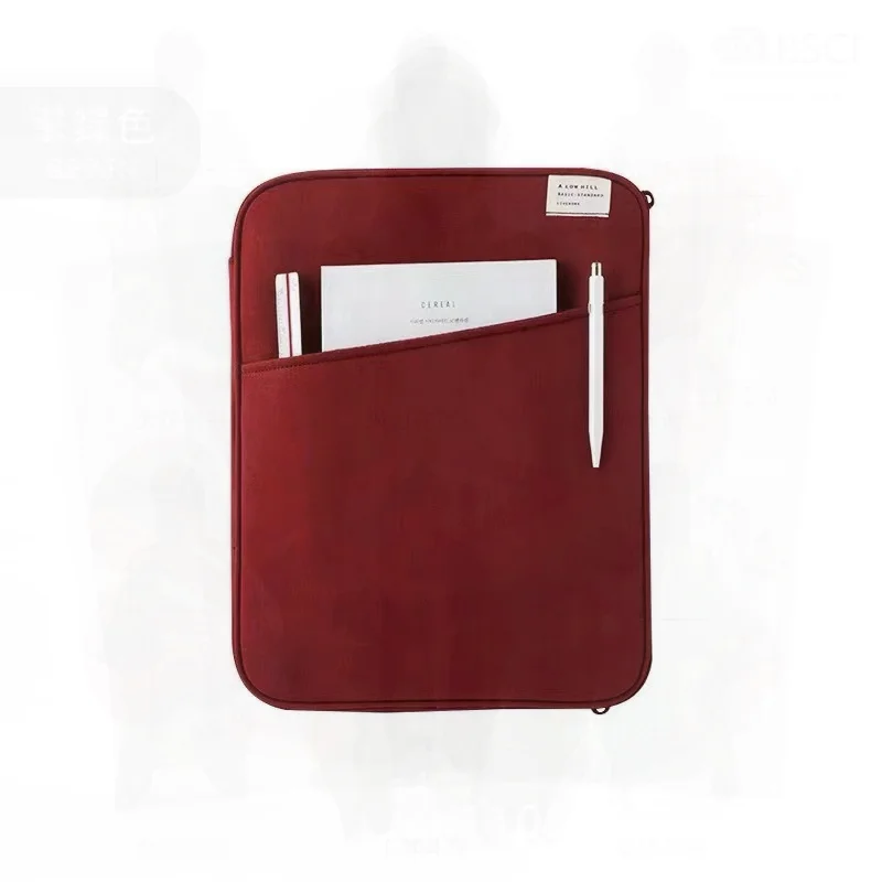 

Casual Unisex Tablet Bag for iPad 11 Inch with Bubble Wrap Shockproof Canvas Laptop Sleeve for 13.3/14 Inch Laptops Durable