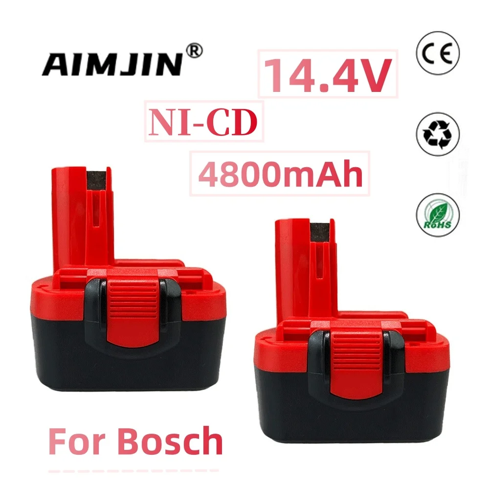 

Аккумулятор 14,4 В 4800 мАч для Bosch BAT038 32614, BAT040, BAT140, PSR 14.4VE-2, GSR 14,4 В, GDS 14,4 В, 35614,BAT041, электроинструмент