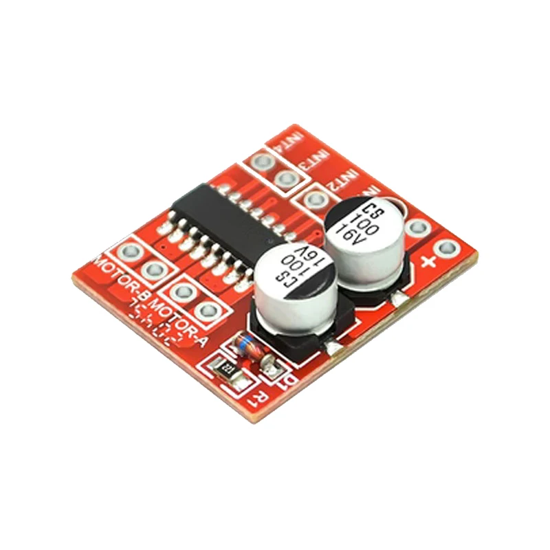 2-Way DC Motor Drive Module, Positive And Negative Rotation PWM Speed Dual H-Bridge Stepping Motor Mini ULL298N