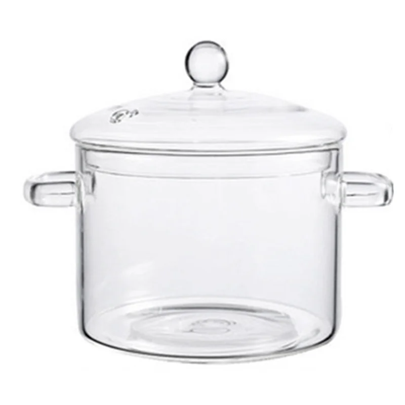 A19I-poêles en verre pour la cuisson sur cuisinière- 1,9 L/64Oz-poêle en verre résistant à la chaleur avec couvercle, passe au micro-ondes et au lave-vaisselle