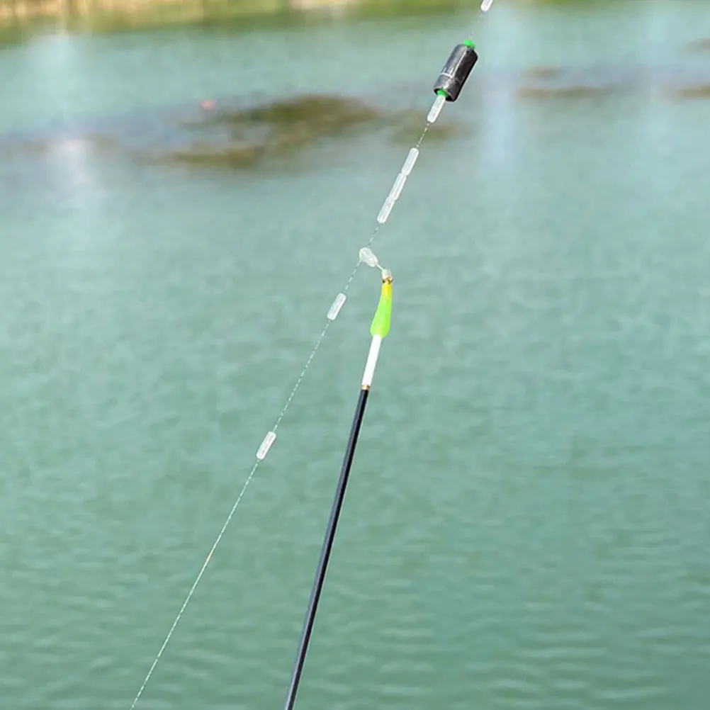 

25 Pcs Fishing Stoppers Drift Stopper Sliding Seat Copper Head Connector Silicone Tool Beads Rig Stoppers Outdoor Fishing