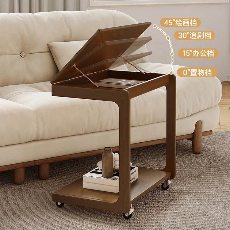 [Commodity inspection and invoicing are available] Sofa side table Coffee table Solid wood bedside table Living room Bedside com