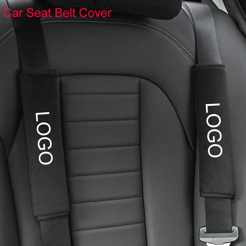 

2pcs Seat Belt Plush Shoulder strap Covers Car Shoulder Pad Seat Belt For Hyundai N Line i20 i30 Sonata Tucson Azera Elantra Car
