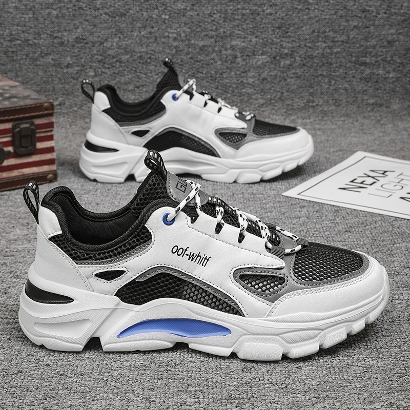 

Мужские кроссовки, летние дышащие сетчатые повседневные кроссовки, модный дизайн, легкие кроссовки для бега, плотные, не душные ноги, подходящие для прогулок в парке