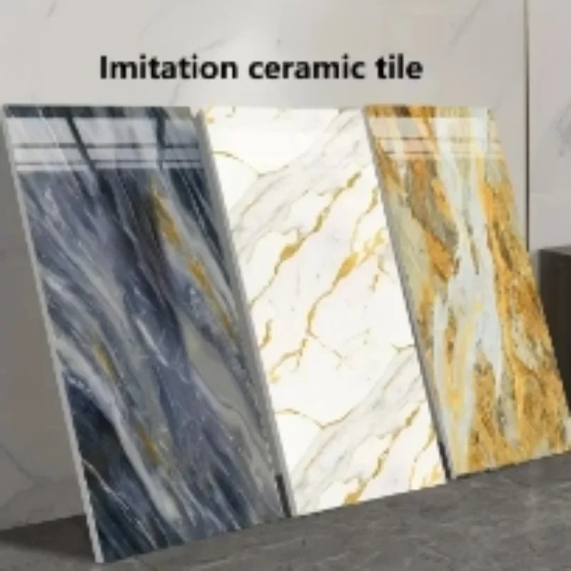 10Pack 3D Imitation Marble Ceramic Tile Wall StickersThick Self-Adhesive  Wall Panels Decor  Strong Adhesive Backing Easy  Apply