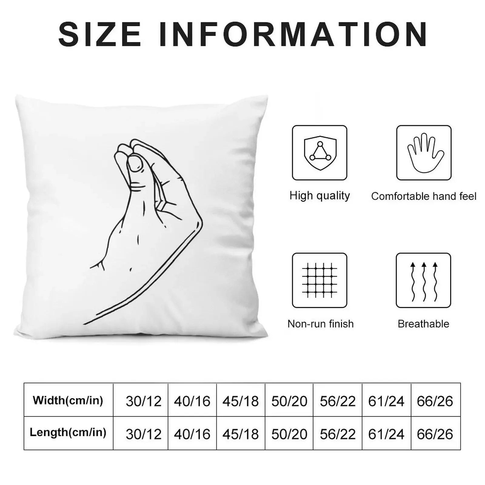 Italian hand gesture Throw Pillow pillow cover luxury Custom Cushion Photo pillow