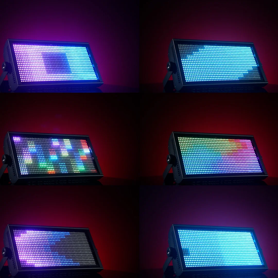 LED 120 منطقة ستروب RGB 3in1 200W غسل الإضاءة DMX512 نادي الحفل باتري الحفل الجمهور النادي الليلي