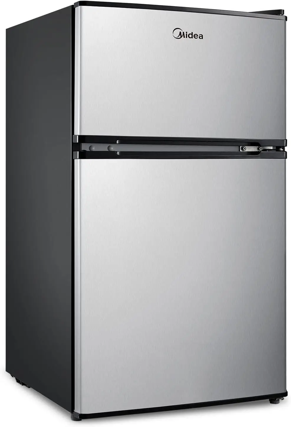 WHD-113FSS1 Compact Refrigerator 3.1 Cu Ft Stainless Steel Adjustable Temperature Ranges Features Adjustable Legs and Reversible