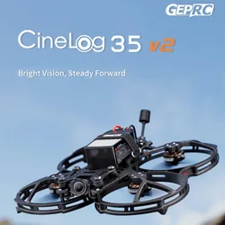 2023 GEPRC CineLog35 V2 Analogique 6S avec Caddx Ratel2 Caméra GPS 3.5 Pouces FPV Drone TBS CharacterRX, ELRS 2.4G Récepteur F722-45 AIO