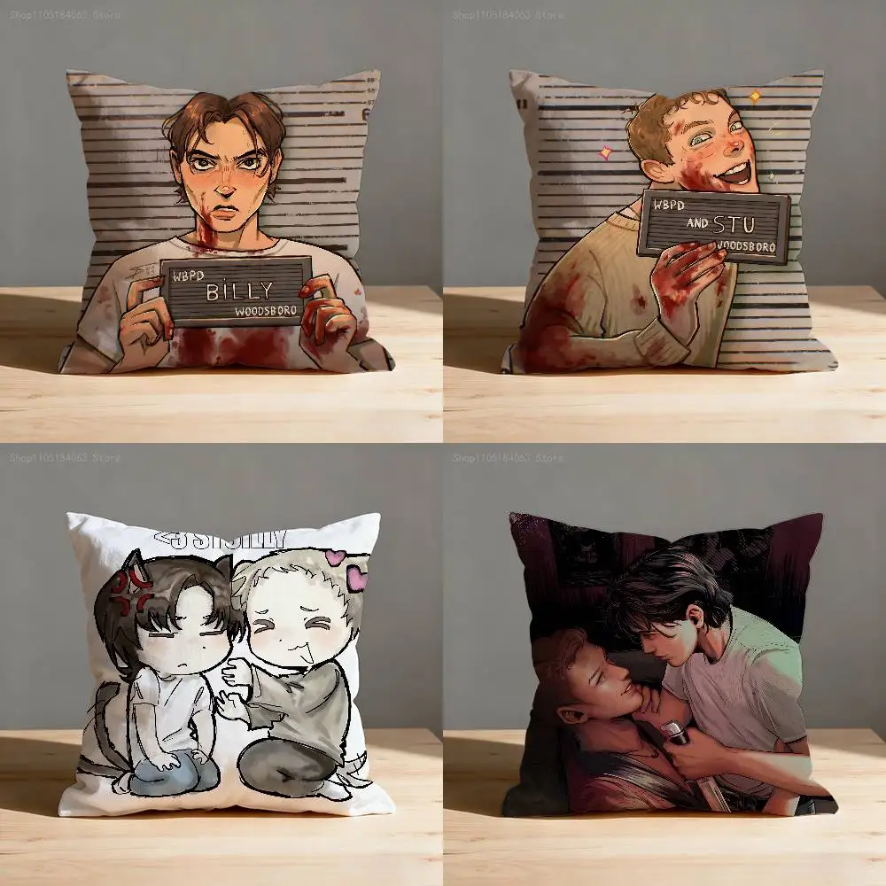 

Stuilly Billy and Stu Pillowcases Bedroom Living Room Sofa Home Decor Polyester Cushion Cover with Zipper
