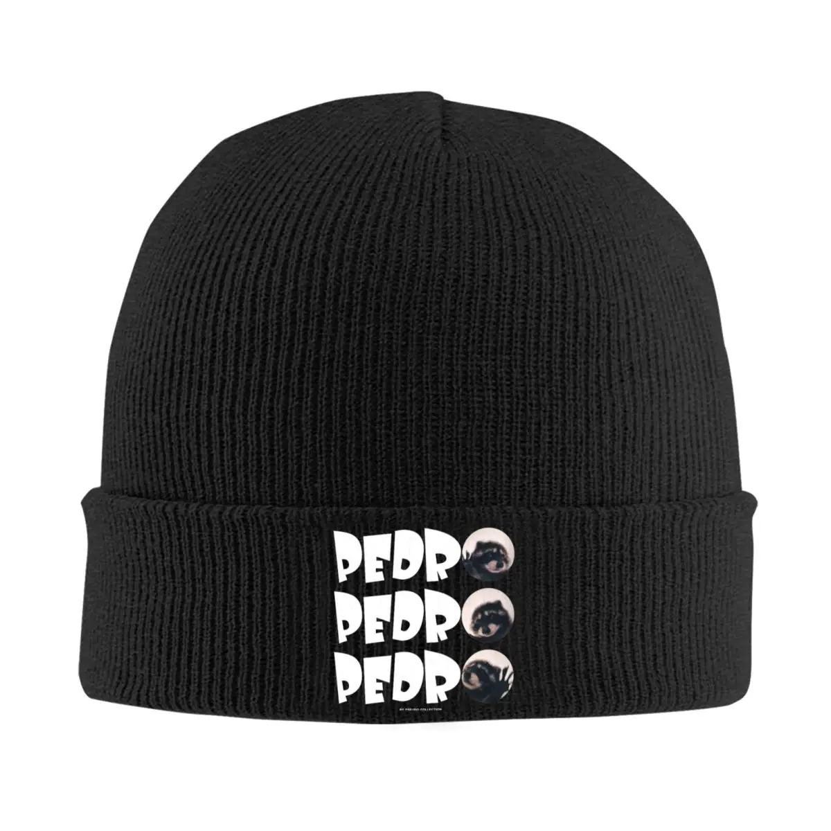 Chapéu de malha acrílica unisex, Gorros bonitos, Quente, Bonito, Diego, o guaxinim dançante, Outono, Inverno