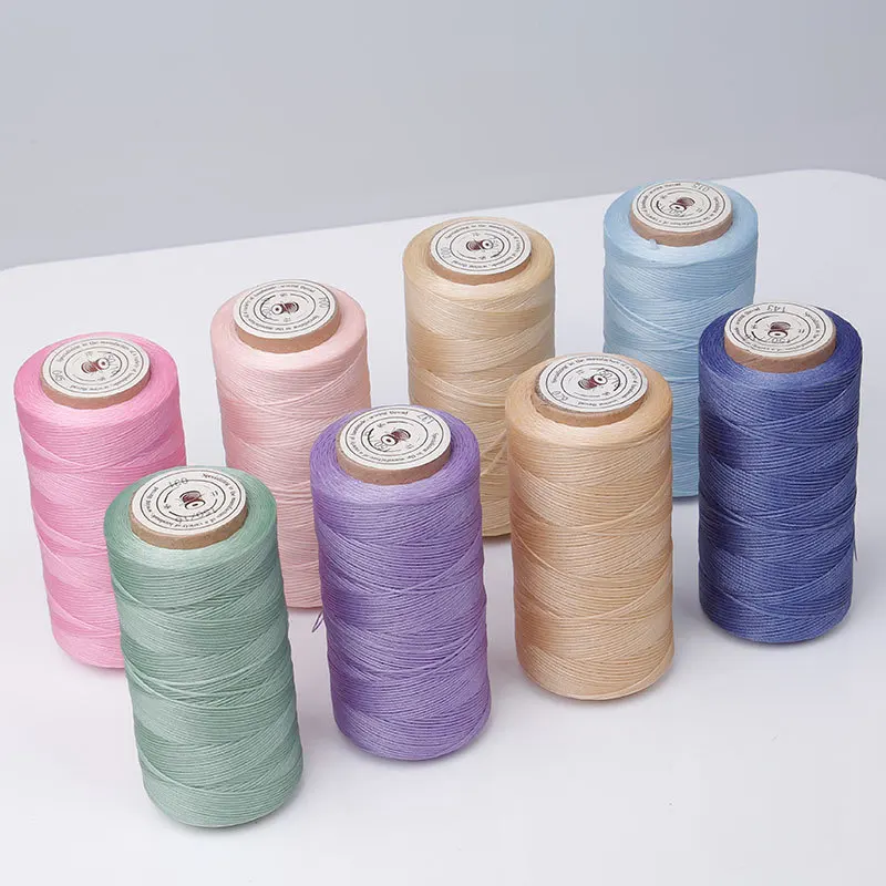 70 Colors 180 Meters/Roll 210d 1mm Flat Cord Waxed Thread for Bookbinding Bracelet Fashion Jewelry Making Leather Stitching