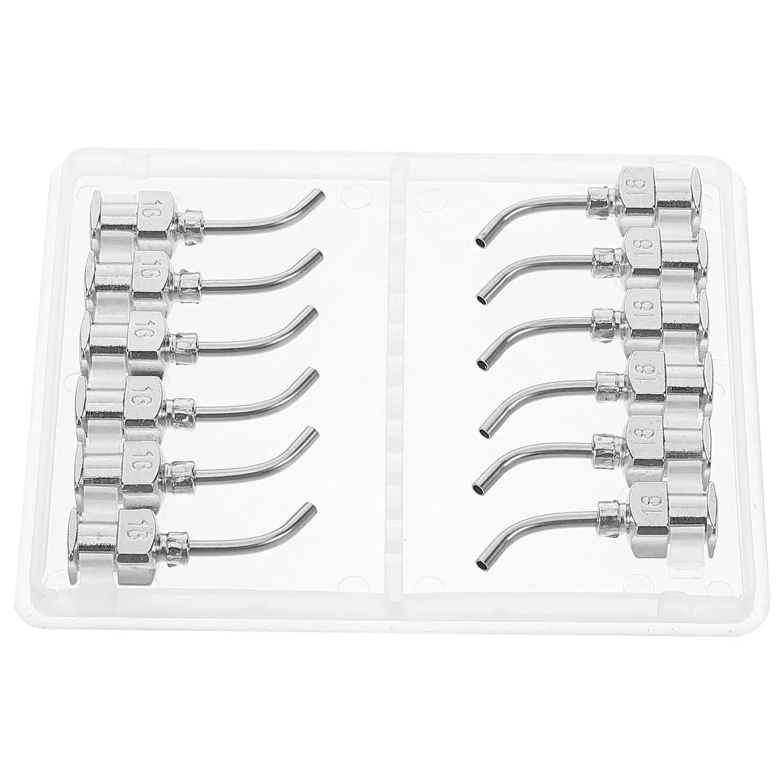 

12 Pcs Glue Needle Dispensing 45 Degree Blunt 16 Gauge Tips Needles Injector Syringe Metal