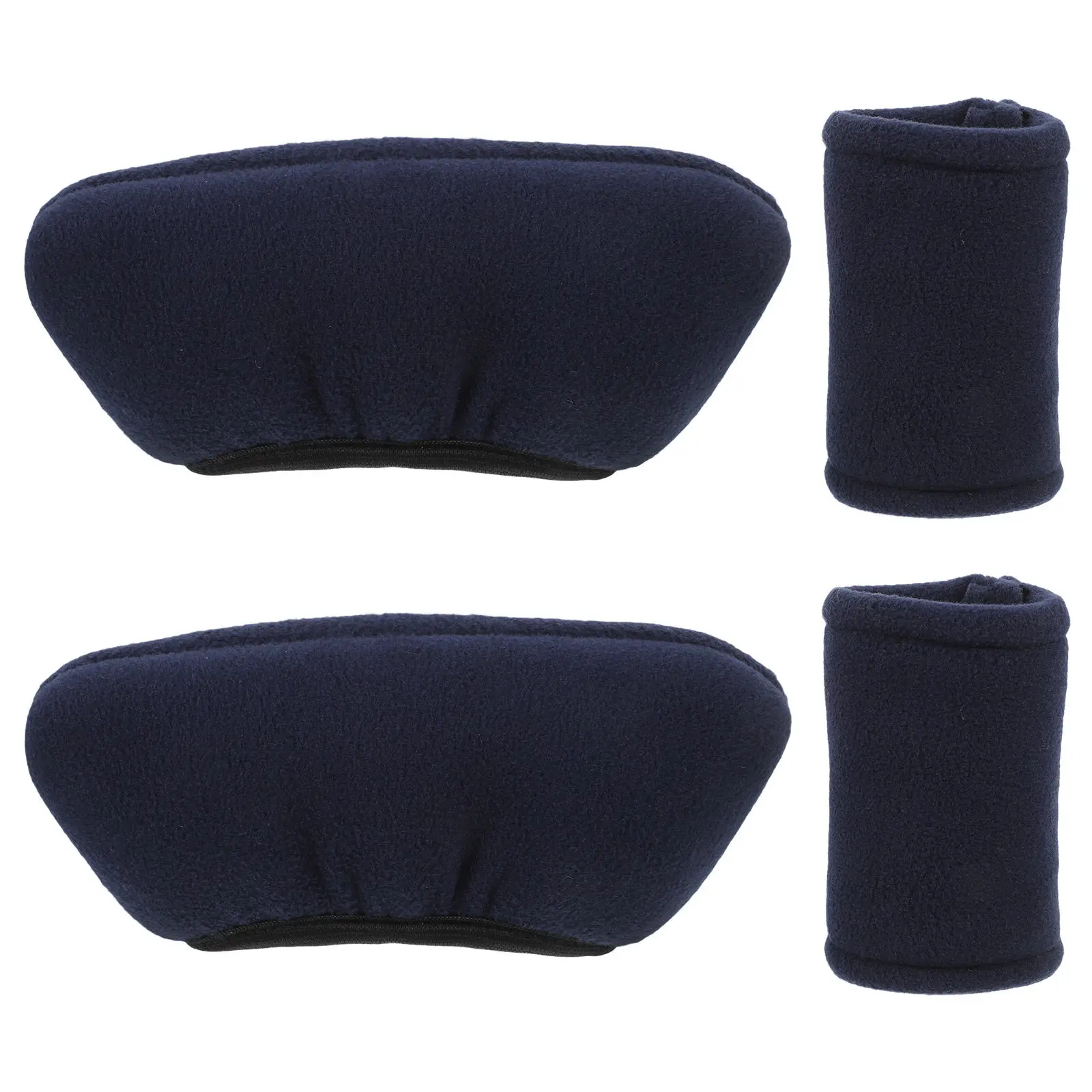 1Set Underarm Crutch Pads Cotton Polar Fleece Anti-Slip Comfortable Washable Crutch Covers for Forearm Crutches Walker Hand