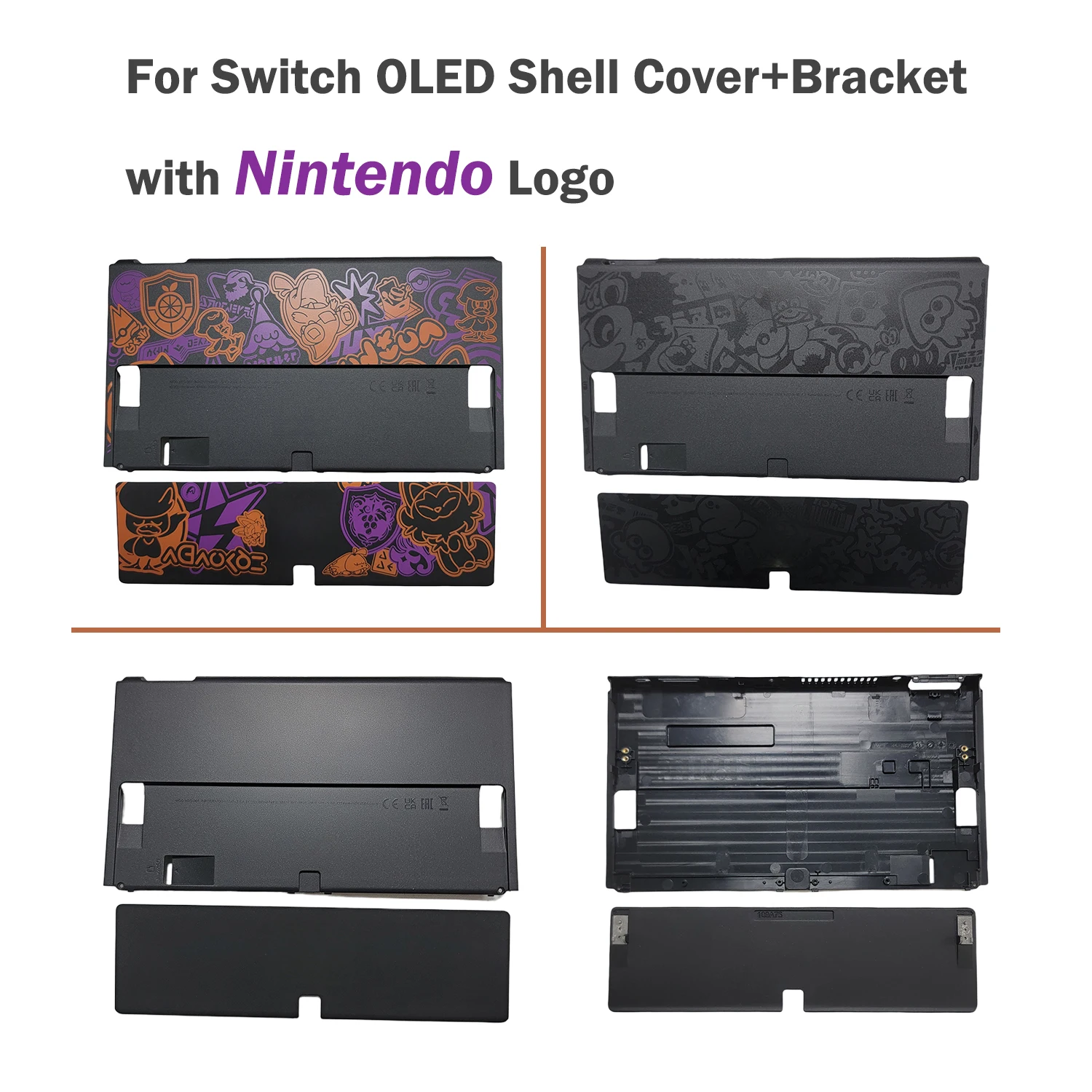 

For Nintend Switch OLED Back Plate DIY Housing Host Shell Limited Edition Shell Cover for NS OLED Game Console Replacement Parts