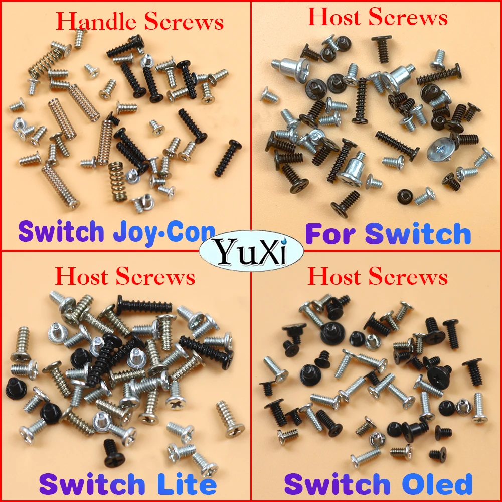 

1Set Full Screws Set For Nintend Switch Lite OLED NS Joy Con Console Game Handle Host Screws Replacement Repair Accessories