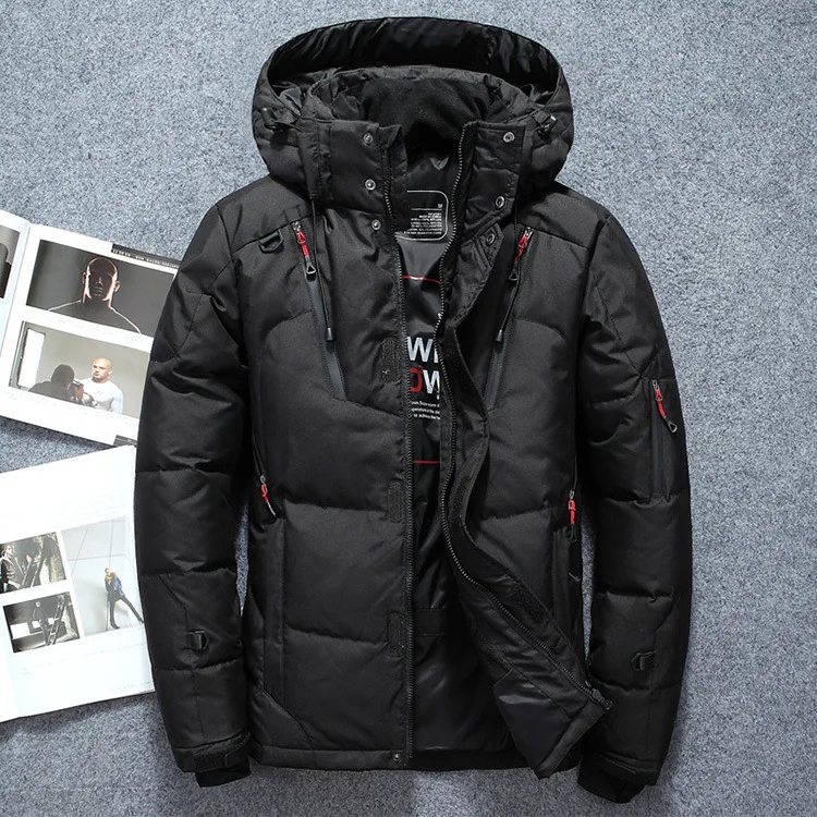 2025 Outdoor Kurze Parka 1987 Vintage Jugend Mit Kapuze Dicke Warme Mantel Winter Kälte Beweis Jacke Männer Streetwear