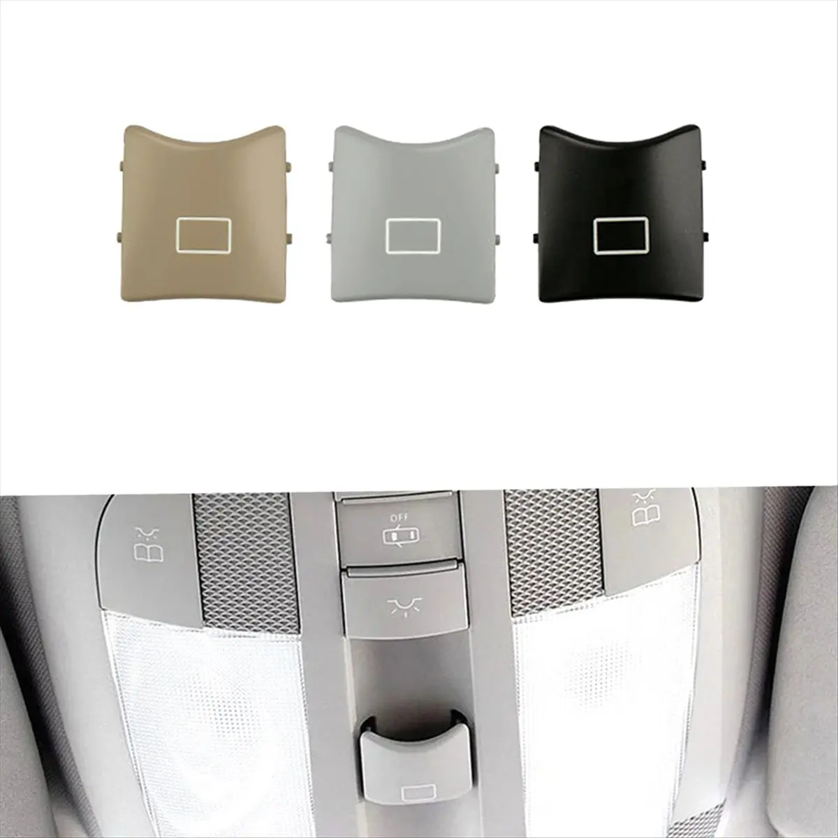 For Mercedes Benz W164 W251 ML Class Sunroof Window ABS Button Beige New Arrivals