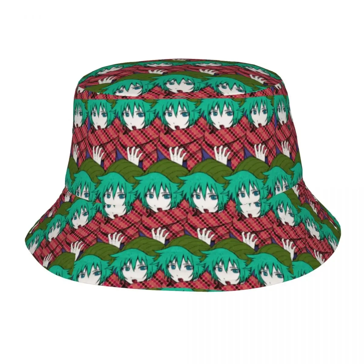 Gorros Shin Tsukimi Your Turn To Die Merch sombreros de cubo sombrero de sol para adolescentes YTTD Anime juego Bob sombrero plegable gorra de pescador vacaciones