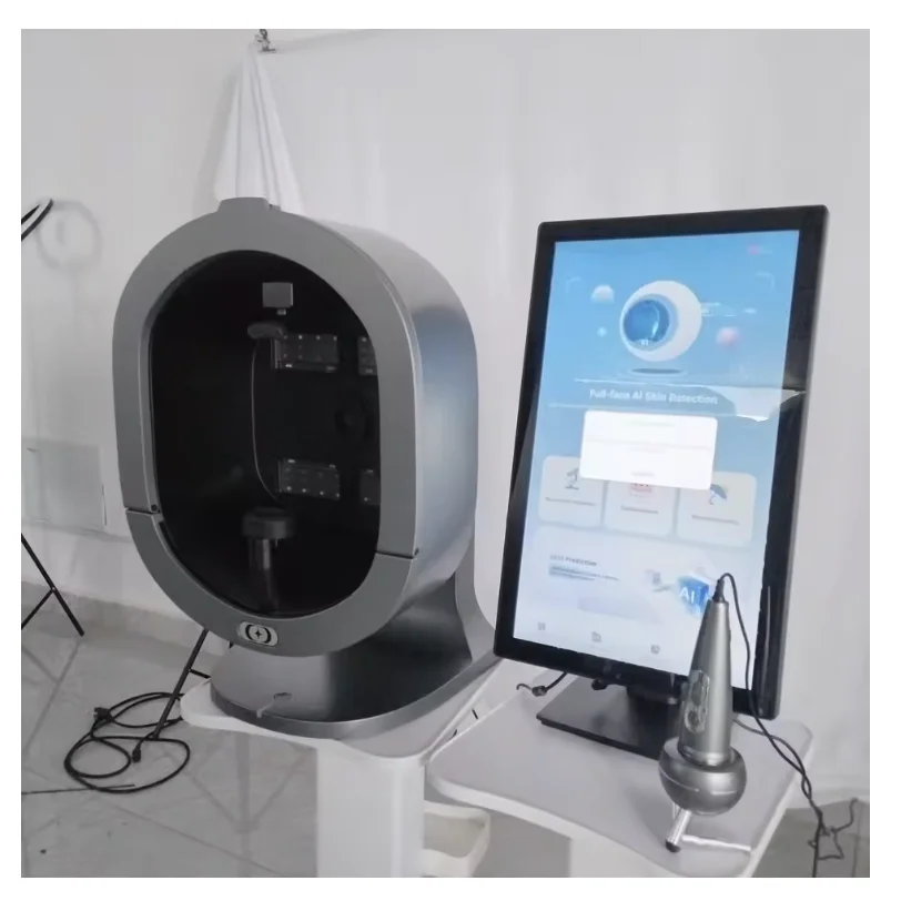 

A 3D AI facial skin analyzer for hair diagnosis and professional analysis with 8-spectrum beauty salon equipment