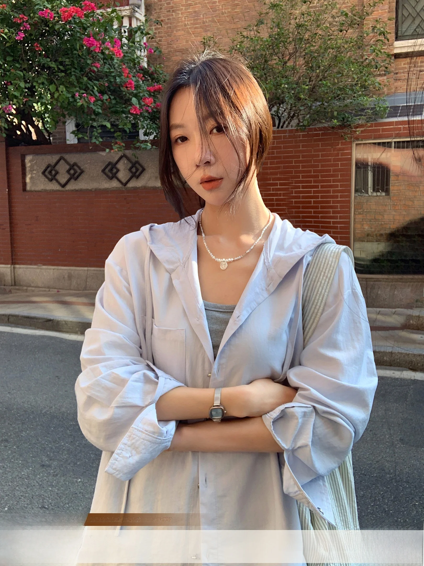 

Comfortable Daily Wear Color Simple Versatile Hooded Women's irt VSWhat Physical Sun Protection Outerwear Coat