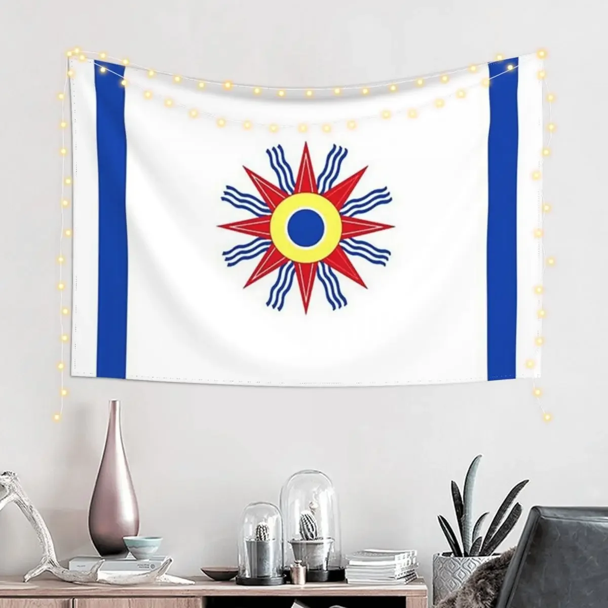 Chaldean Flag Tapestry Home Decor Aesthetic House Decor Decorations For Your Bedroom Tapestry