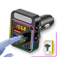HM13X Car Bluetooth MP3 Player Dual PD 36W Fast Charge Lossless HIFI Music Car FM Transmitter Cigarette Lighter Charger Adapter