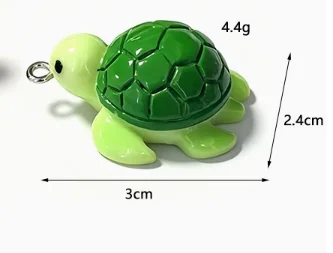Lot 10 Pcs Resin tortoise  Charms Jewelry Making  Earrings Pendants Necklaces Bracelets DIY Accessories gift