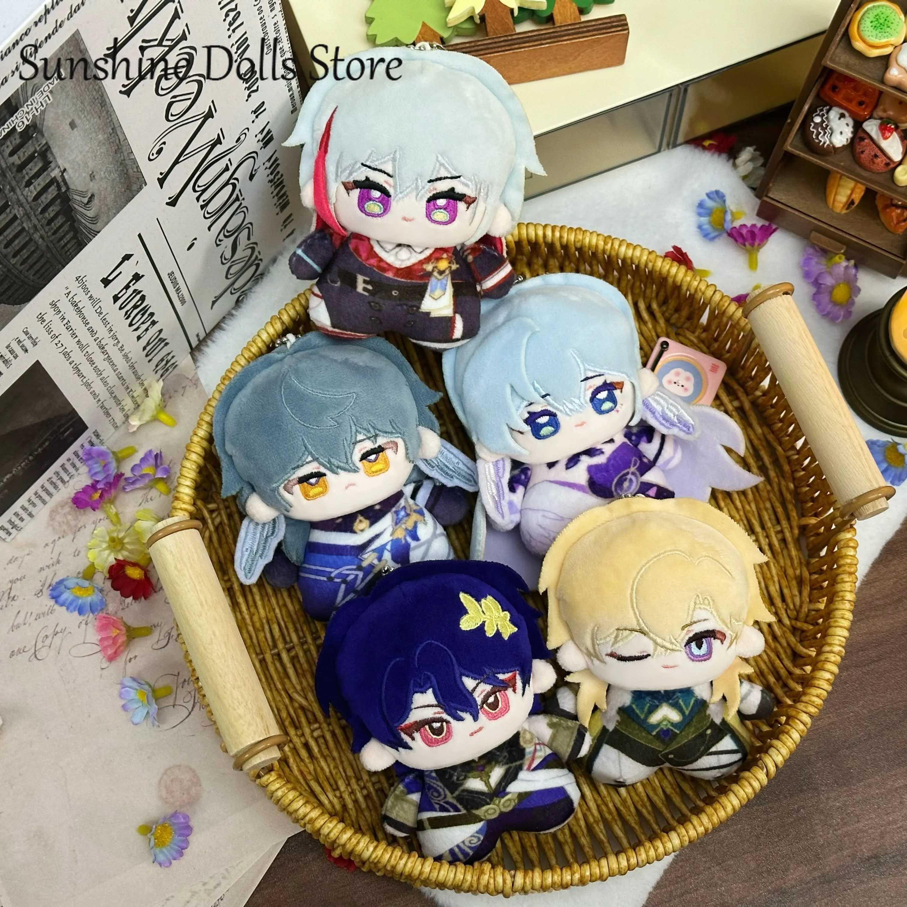 

Anime Honkai：Star Rail Boothill Black Swan Sparkle Acheron Aventurine Print Doll Nunu Body Mini Plush Pendant Toy 10cm Gift