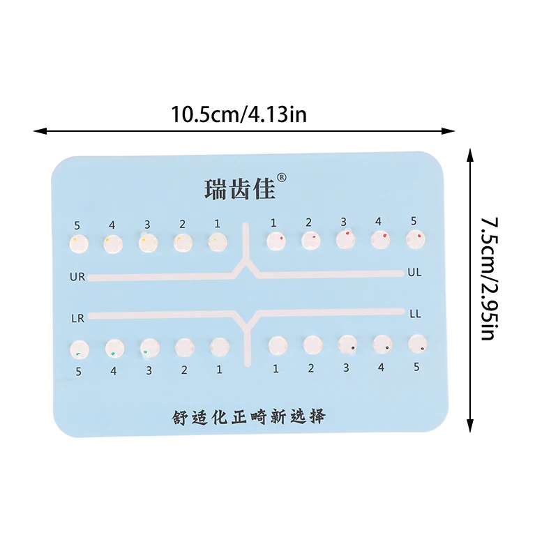 1Bag Transparent Temporary Tooth Decoration With Metal Wires Ceramics Bracket And Ligature Ties Dental Decorations