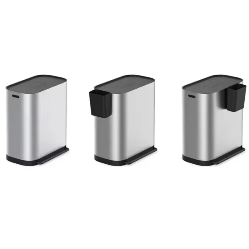 

60L Rectangular Stainless Steel Trash Can with Foot Pedal for Recycling Serving As a Storage Bucket