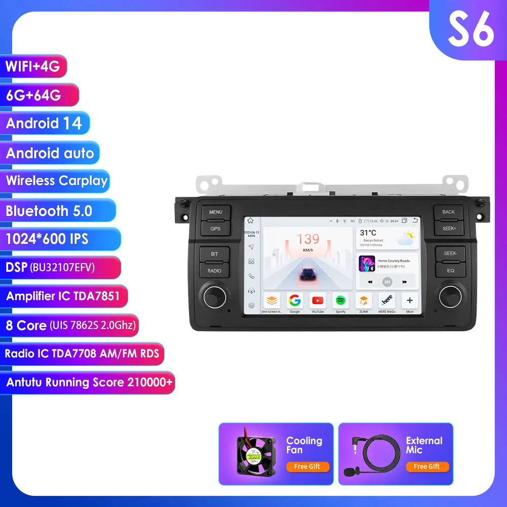 7 ''2 Din Android Auto Multimedia Speler Voor Bmw E46 M3 316 318 320 323 325 328 330 335 Rover 75 Coupe Stereo Audio Gps Autoradio