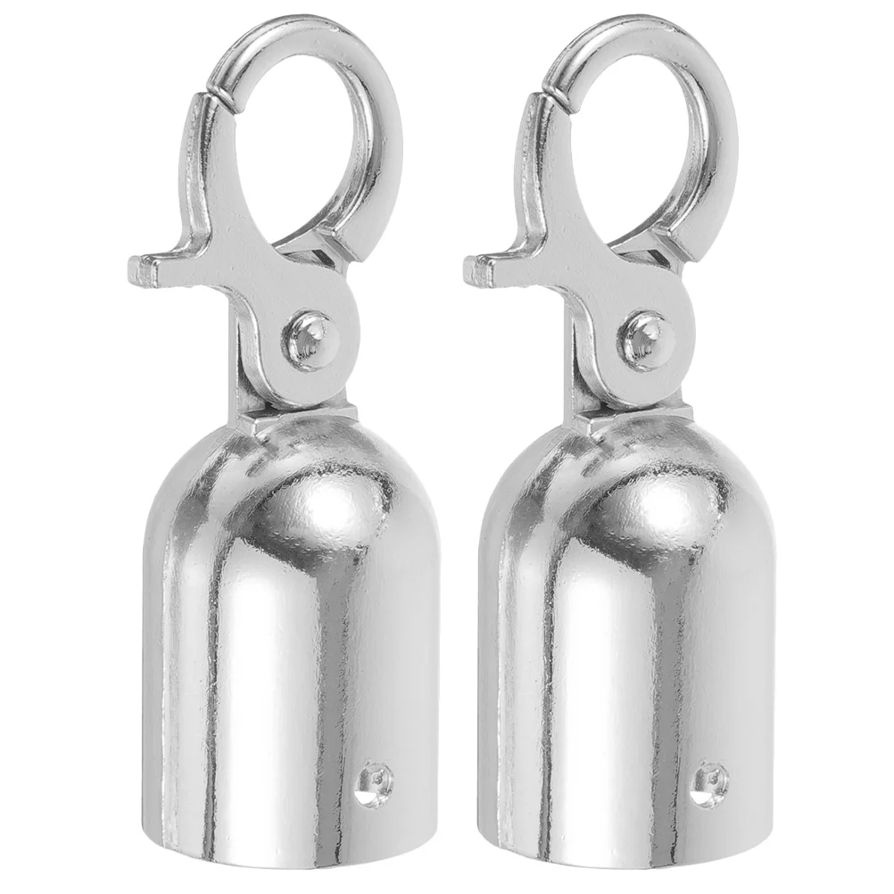 

Rope End Stop Cord Stopper Metal Cap Guardrail Hook Hooks Crowds Control Connector Locks