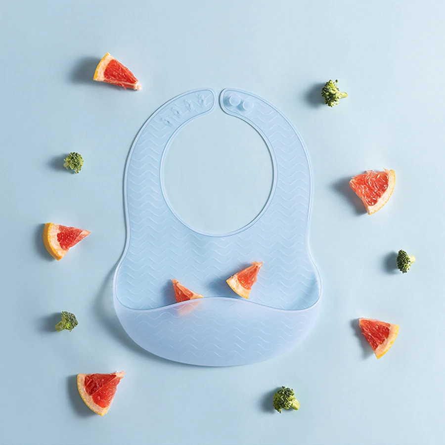 1 قطعة مريلة جيلي من السيليكون خفيفة الوزن للغاية وواسعة الكتف ومقاومة للماء وطول قابل للتعديل ومريلة أدوات مائدة للأطفال #2