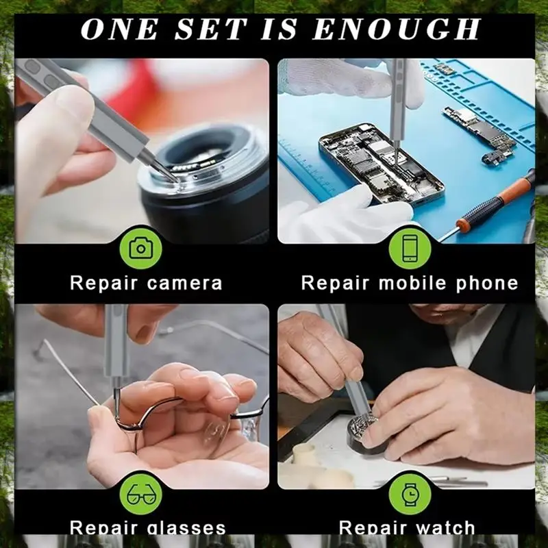 

The New Electric Screwdriver Set Magnetic Screw Driver Bits Professional Repair Men's Tools Kit For PC Watch Camera