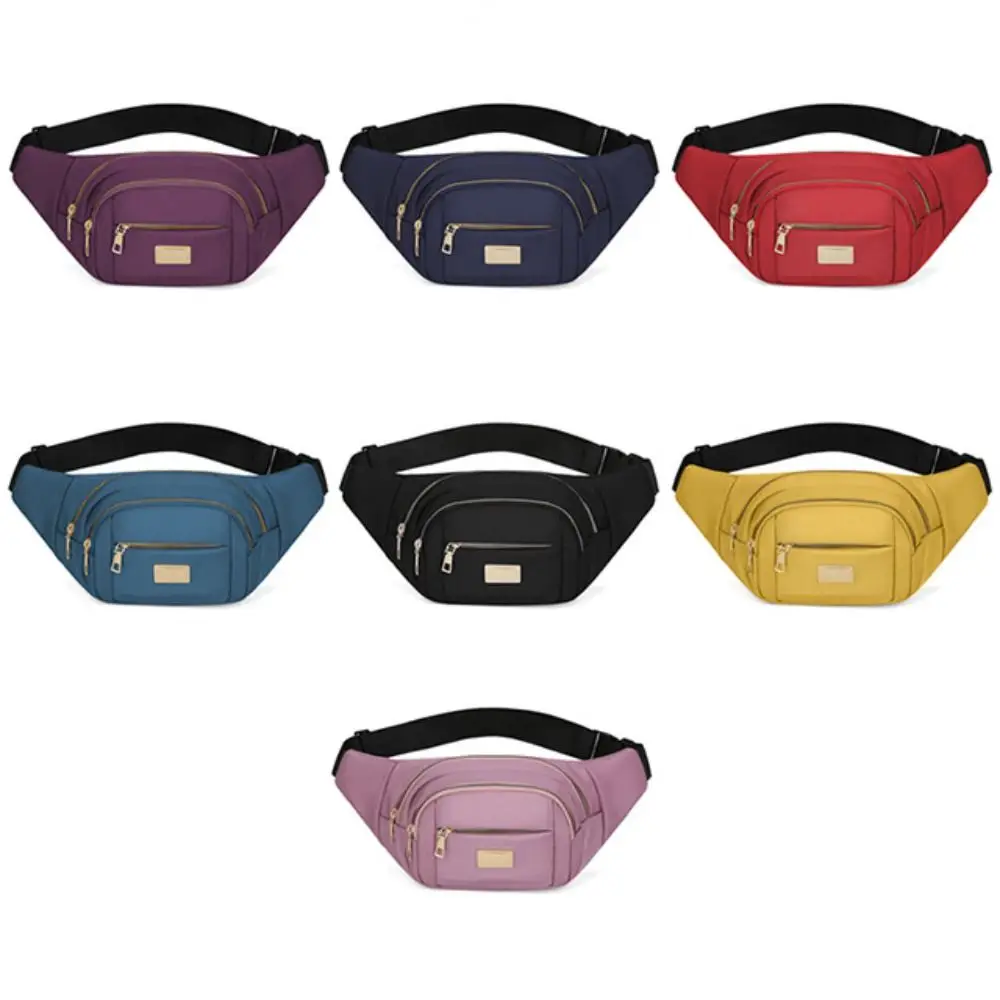 Fashion Oxford Cloth Waist Bag 7 Colors Multifunctional Women's Chest Bags Multi-compartment Purse Mobile Phone Bag Unisex