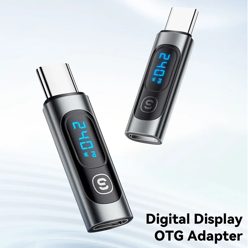 Otg C 타입 수-C 타입 암 어댑터 컨버터, 스마트폰 태블릿에 적합, 고속 충전 USB C 타입 Otg 커넥터, 240W