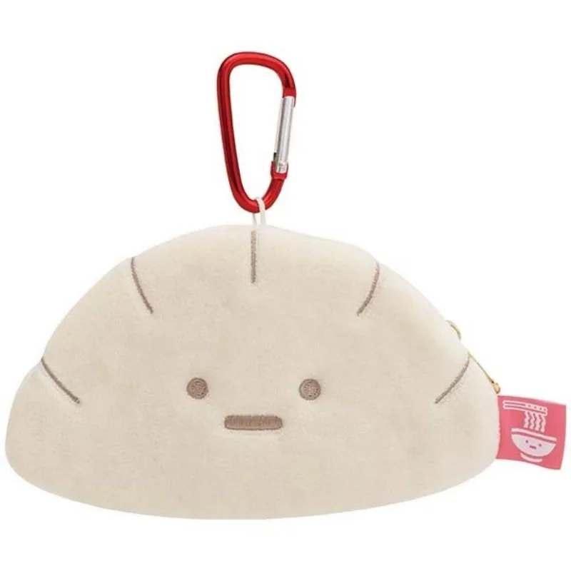 Japanese Rilakkuma and Sumikkogurashi Plush Cute Dumpling Shaped Lipstick Storage Bag Daily Coin Purse Backpack Keychain Gift