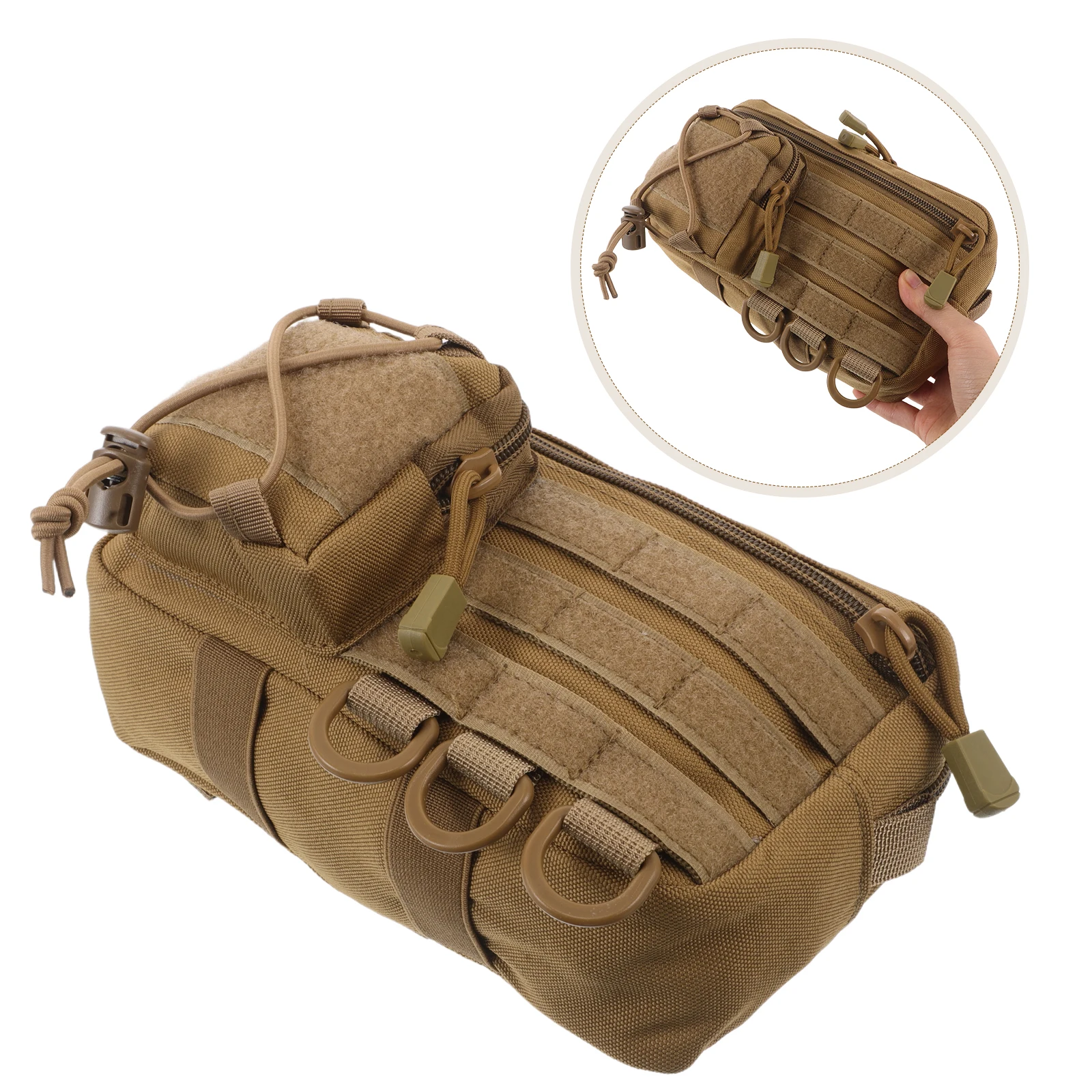 

Portable First Aid Kit Medical Storage Bag on Foot Golden Nylon Household Sundries Bags