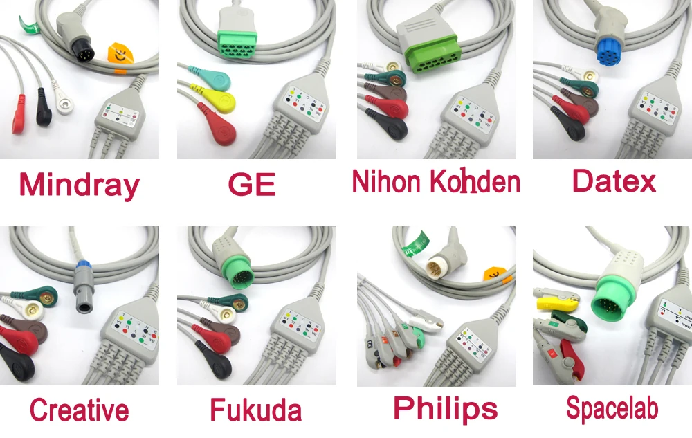 EKG кабель для Hellige Cardioserv ECG кабель 3/5, свинцовый провод AHA IEC