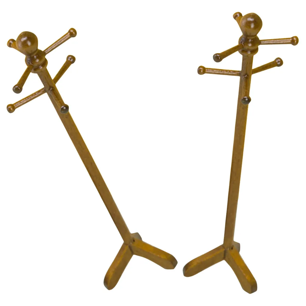 

2 шт. миниатюрные металлические вешалки для одежды, масштаб 1:12, ретро-сушилка для кукольного домика, маленькая полка для демонстрации одежды